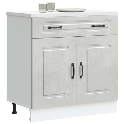 Base da Cucina Kalmar Grigio Cemento in Legno Multistrato | homemem39