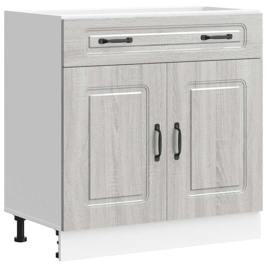 Base da Cucina Kalmar Grigio Sonoma in Legno Multistrato - homemem39