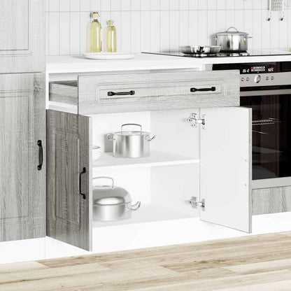 Base da Cucina Kalmar Grigio Sonoma in Legno Multistrato - homemem39