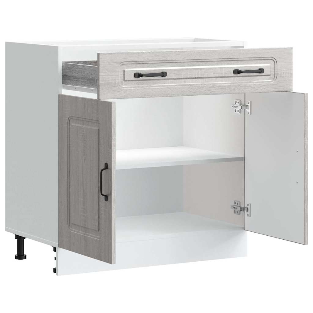Base da Cucina Kalmar Grigio Sonoma in Legno Multistrato - homemem39