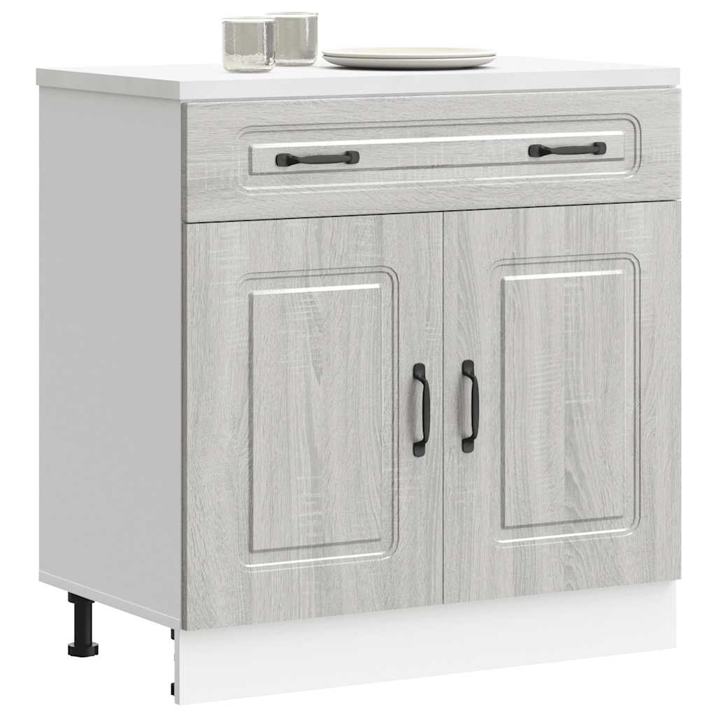Base da Cucina Kalmar Grigio Sonoma in Legno Multistrato - homemem39