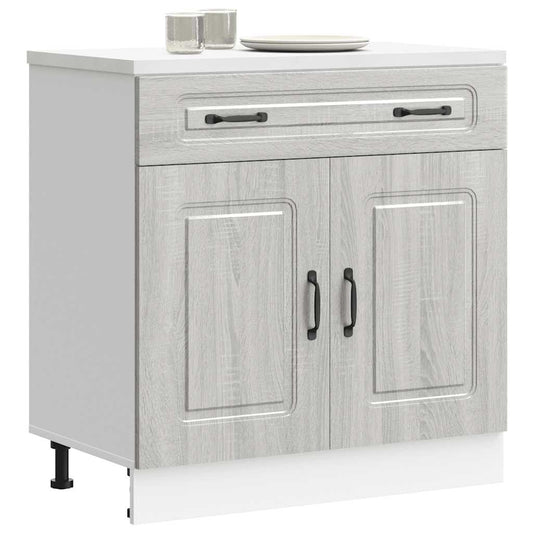 Base da Cucina Kalmar Grigio Sonoma in Legno Multistrato - homemem39