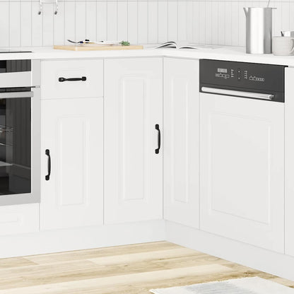 Mobile Base ad Angolo Cucina Kalmar Bianco in Legno Multistrato - homemem39