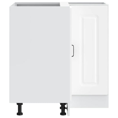 Mobile Base ad Angolo Cucina Kalmar Bianco in Legno Multistrato | homemem39