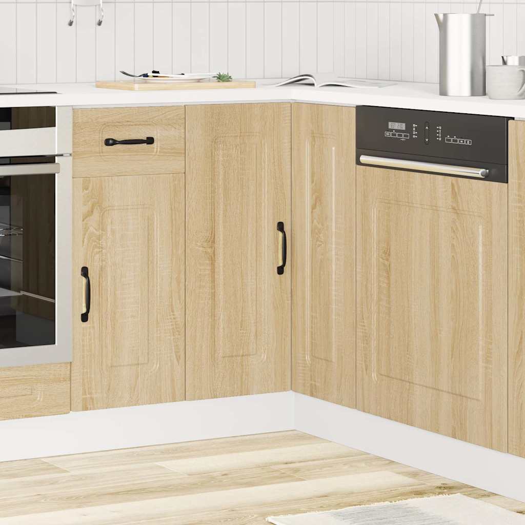 Base Angolare da Cucina Kalmar Rovere Sonoma Legno Multistrato | homemem39