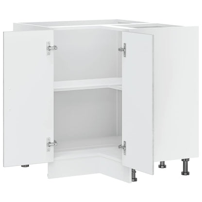 Mobile Base ad Angolo Cucina Kalmar Grigio Cemento Truciolato | homemem39