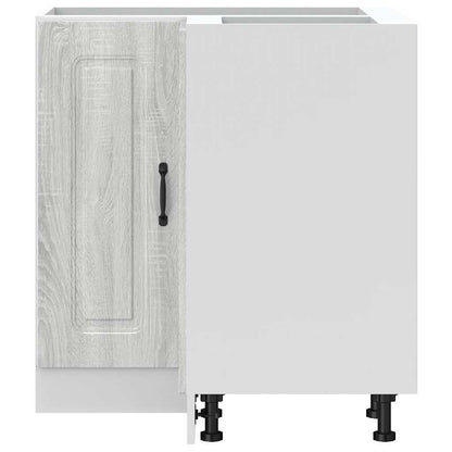 Mobile Base ad Angolo Cucina Kalmar Grigio Sonoma in Truciolato | homemem39