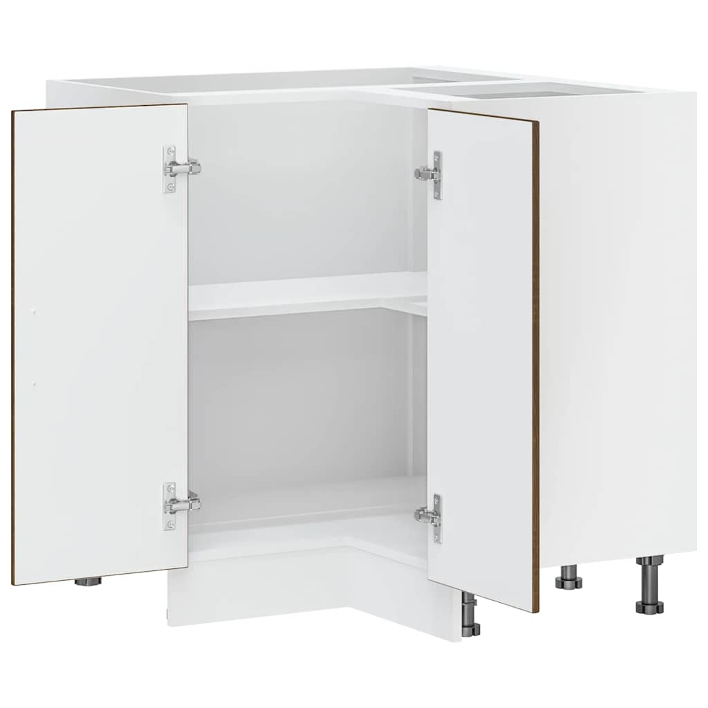 Mobile Base ad Angolo Cucina Kalmar Rovere Marrone Truciolato | homemem39