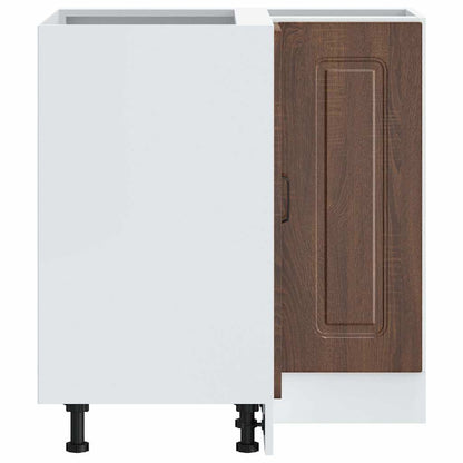 Mobile Base ad Angolo Cucina Kalmar Rovere Marrone Truciolato | homemem39