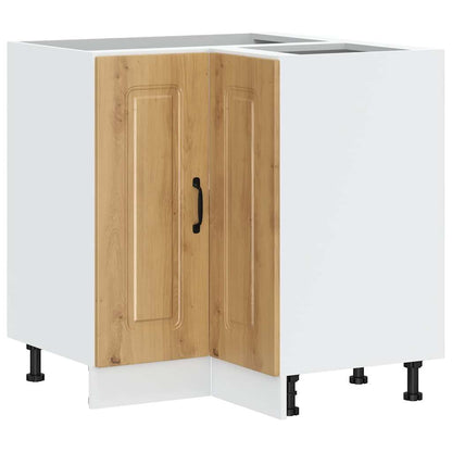 Mobile Base ad Angolo Cucina Kalmar Rovere Artigianale | homemem39