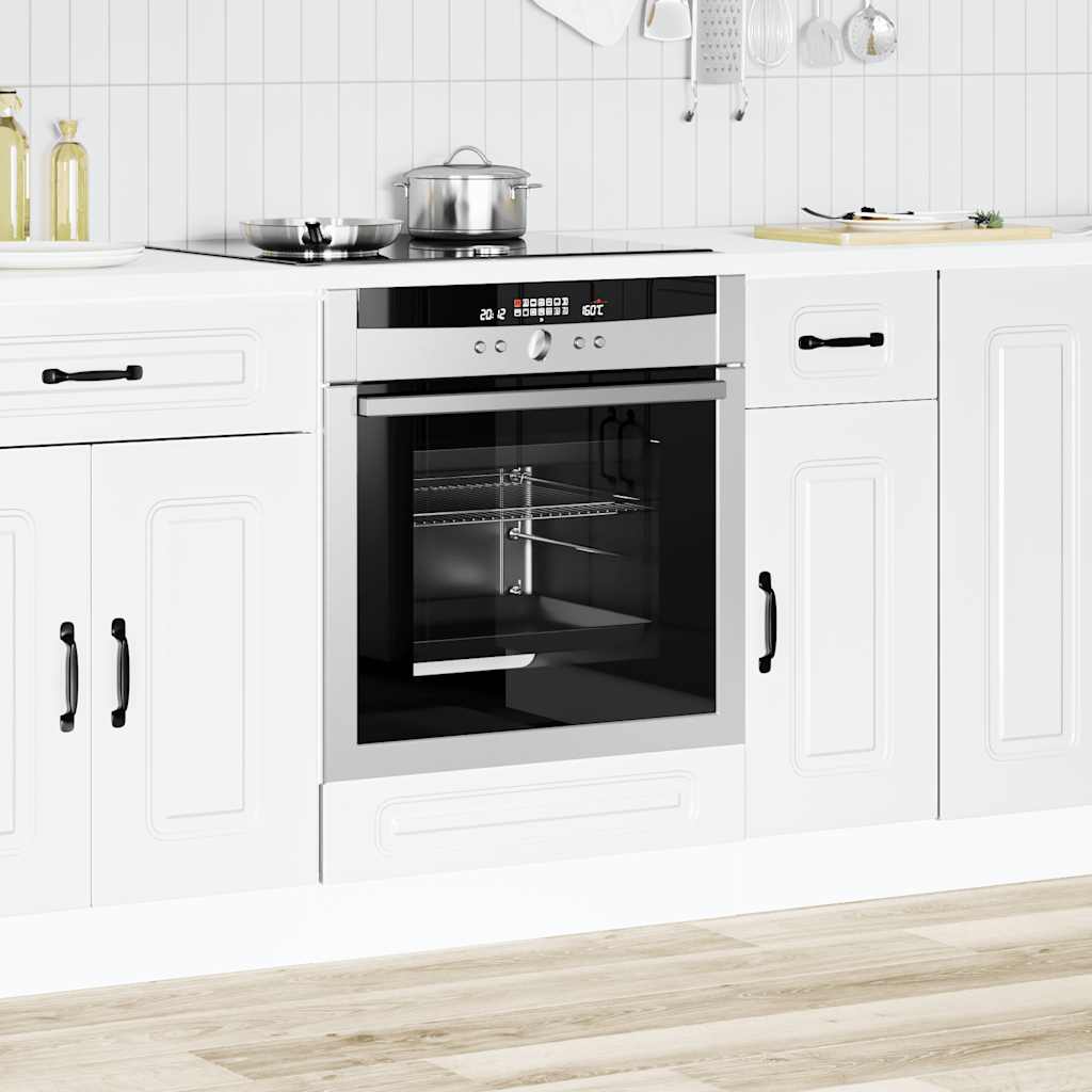 Armadio per Forno Kalmar Bianco in Legno Multistrato | homemem39