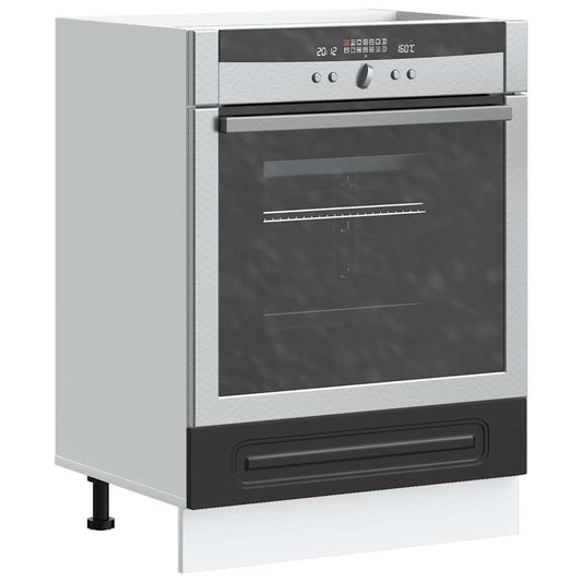 Armadio per Forno Kalmar Nero in Legno Multistrato