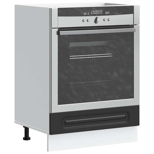 Armadio per Forno Kalmar Nero in Legno Multistrato - homemem39