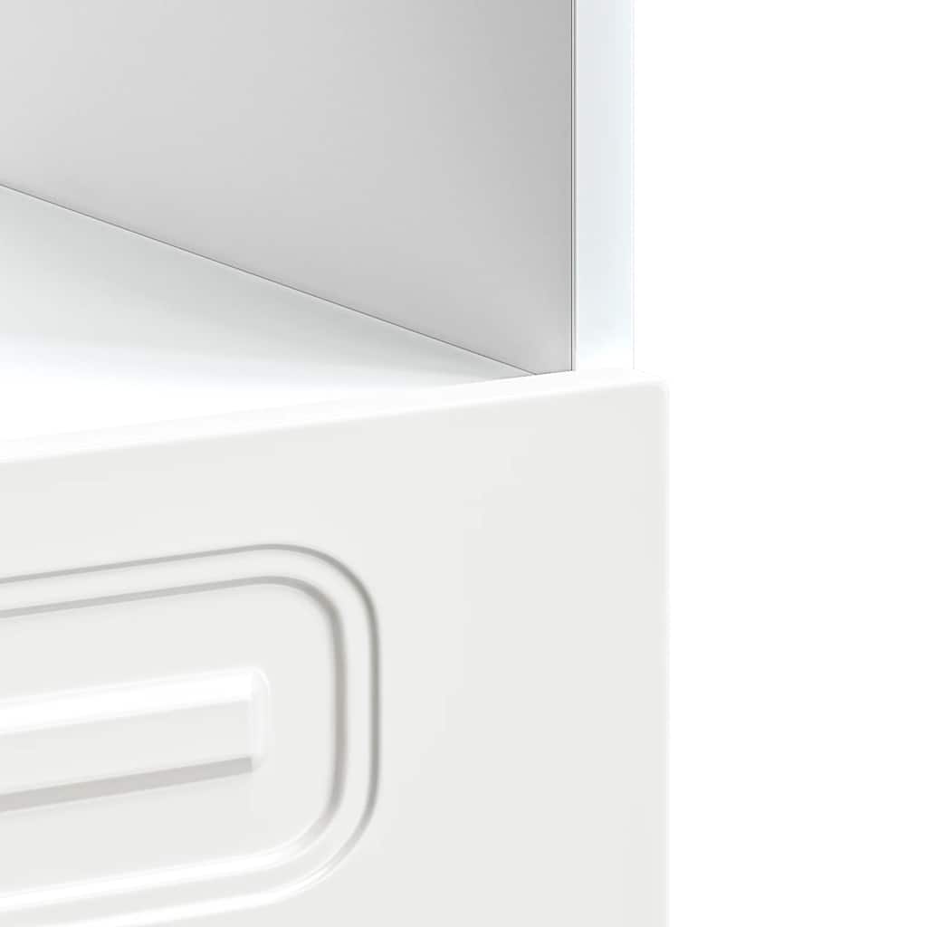 Armadio per Forno Kalmar Bianco Lucido in Legno Multistrato
