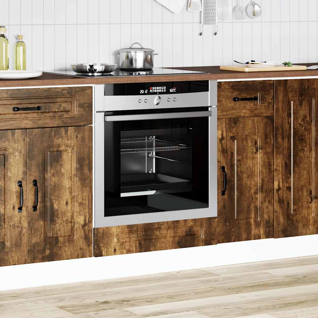 Armadio per Forno Kalmar Rovere Fumo in Legno Multistrato | homemem39