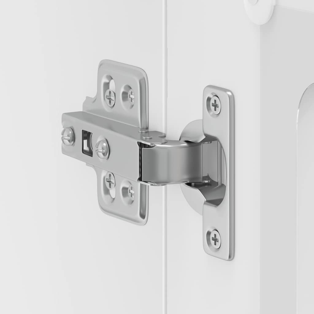Pensile da Cucina con Porta in Vetro Kalmar Bianco Truciolato | homemem39