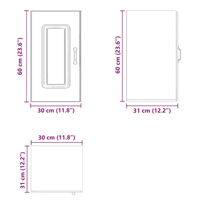Pensile da Cucina Kalmar Bianco in Legno Multistrato - homemem39