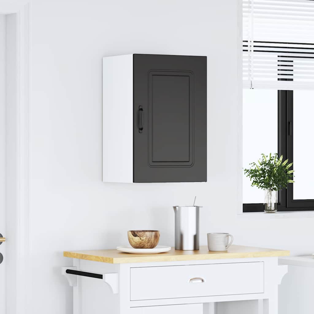 Pensile da Cucina Kalmar Nero in Legno Multistrato | homemem39