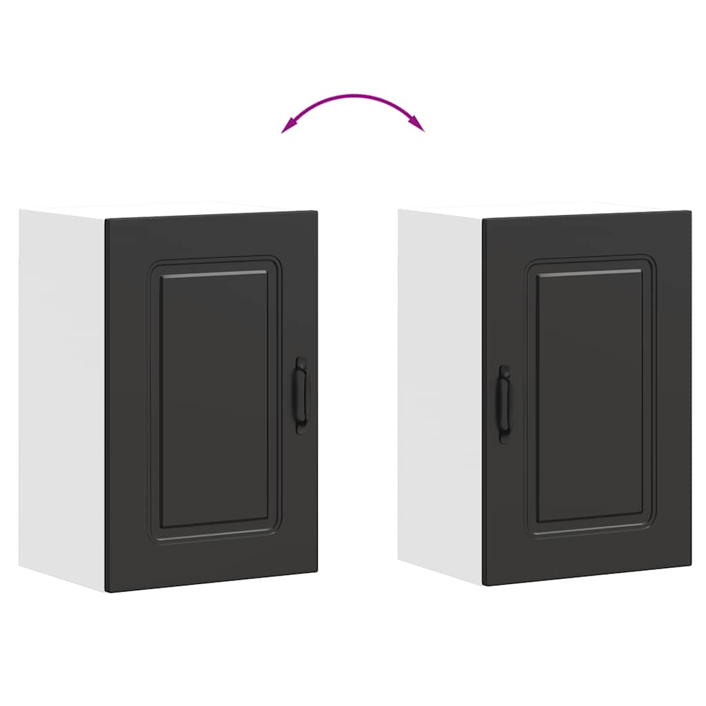 Pensile da Cucina Kalmar Nero in Legno Multistrato | homemem39