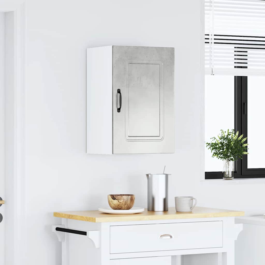 Pensile da Cucina Kalmar Grigio Cemento in Legno Multistrato - homemem39
