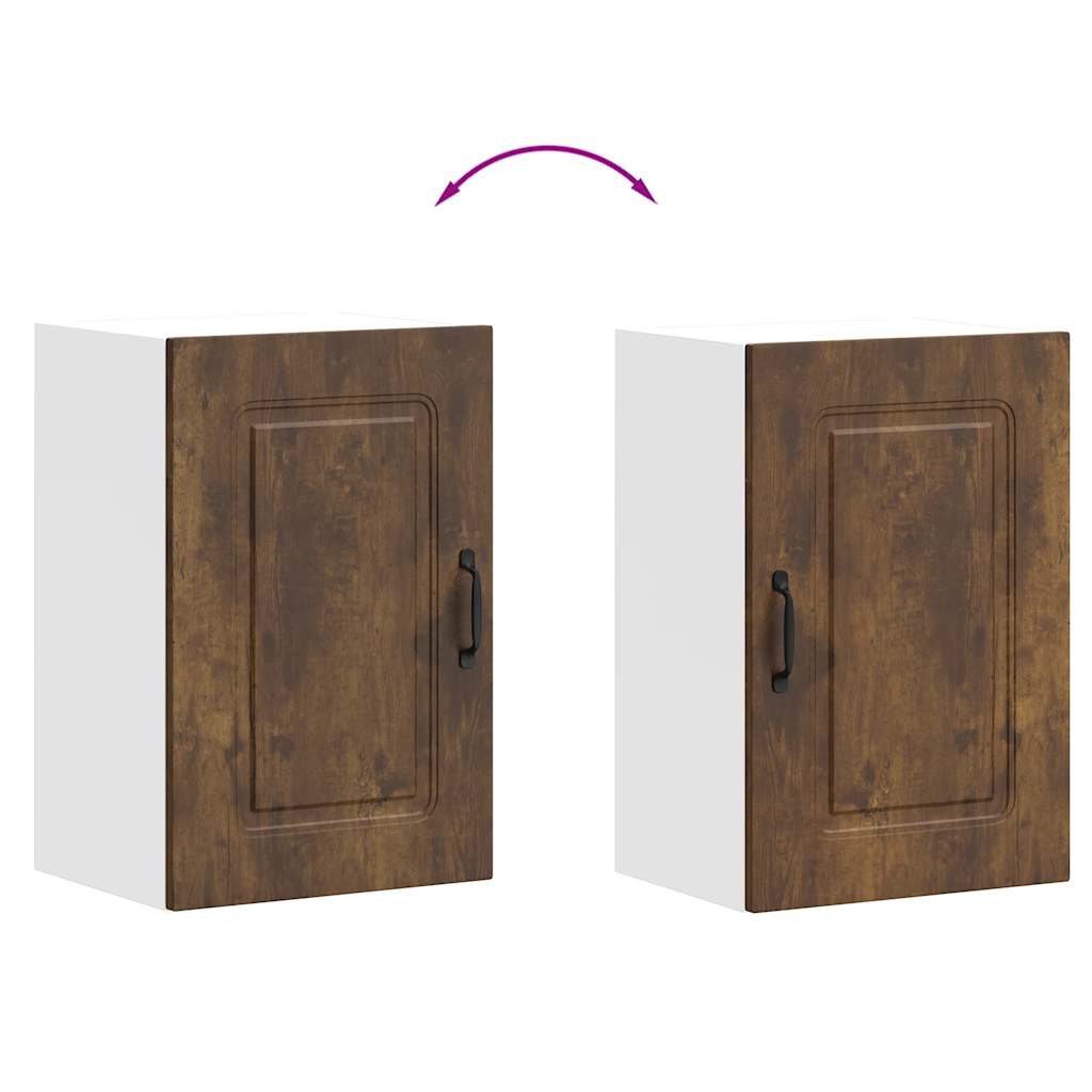 Pensile da Cucina Kalmar Rovere Fumo in Legno Multistrato - homemem39
