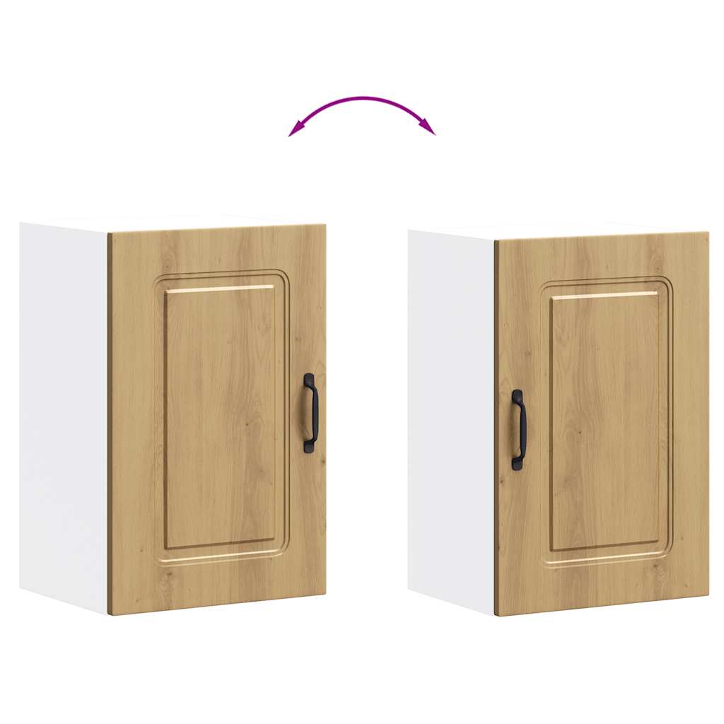 Pensile da Cucina Kalmar Rovere Artigianale Legno Multistrato | homemem39