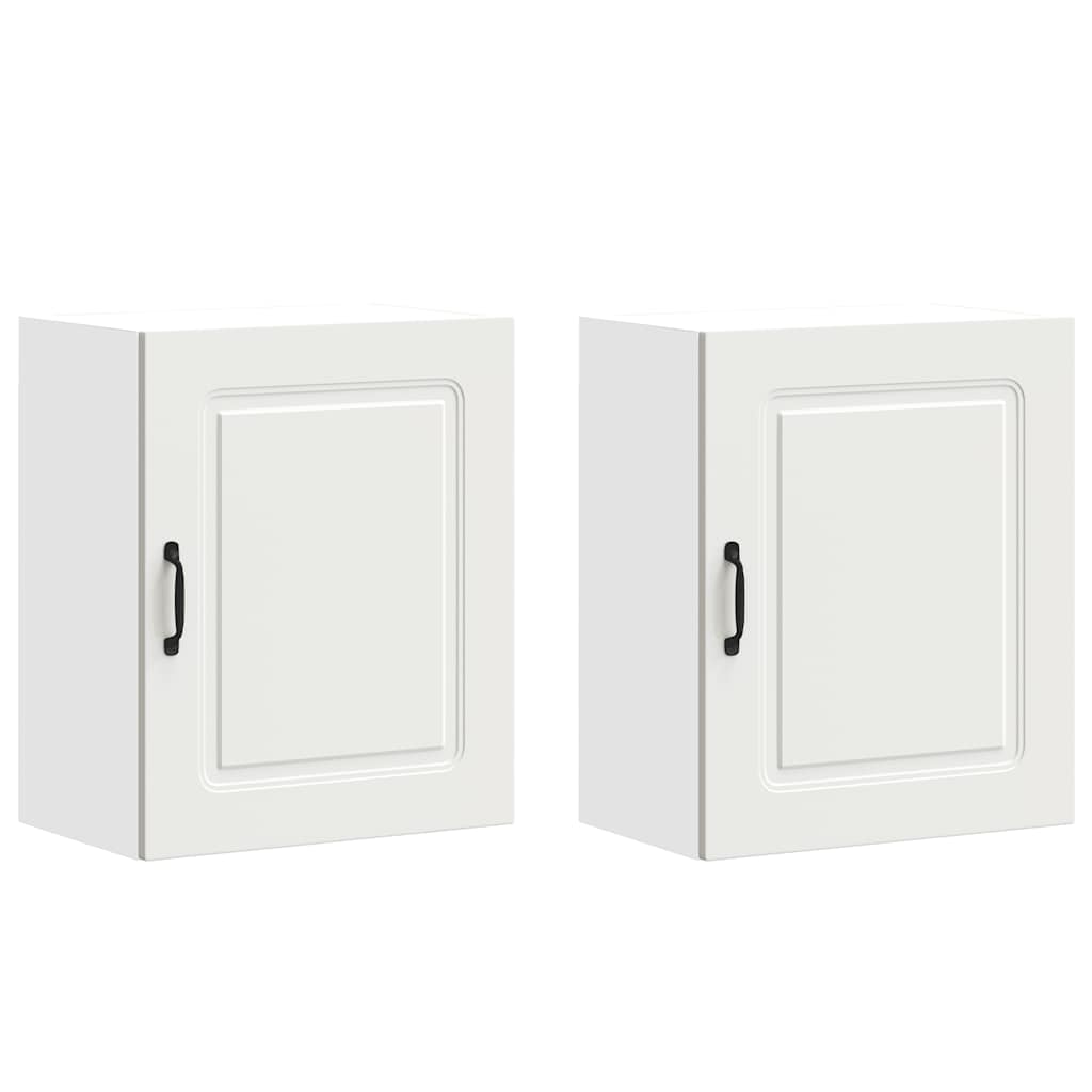 Pensili da Cucina 2 pz Kalmar Bianco in Legno Multistrato | homemem39
