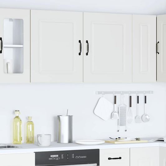 Pensili da Cucina 2 pz Kalmar Bianco in Legno Multistrato | homemem39