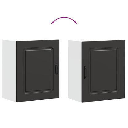 Pensili da cucina 2 pz Kalmar in Legno Multistrato Nero | homemem39