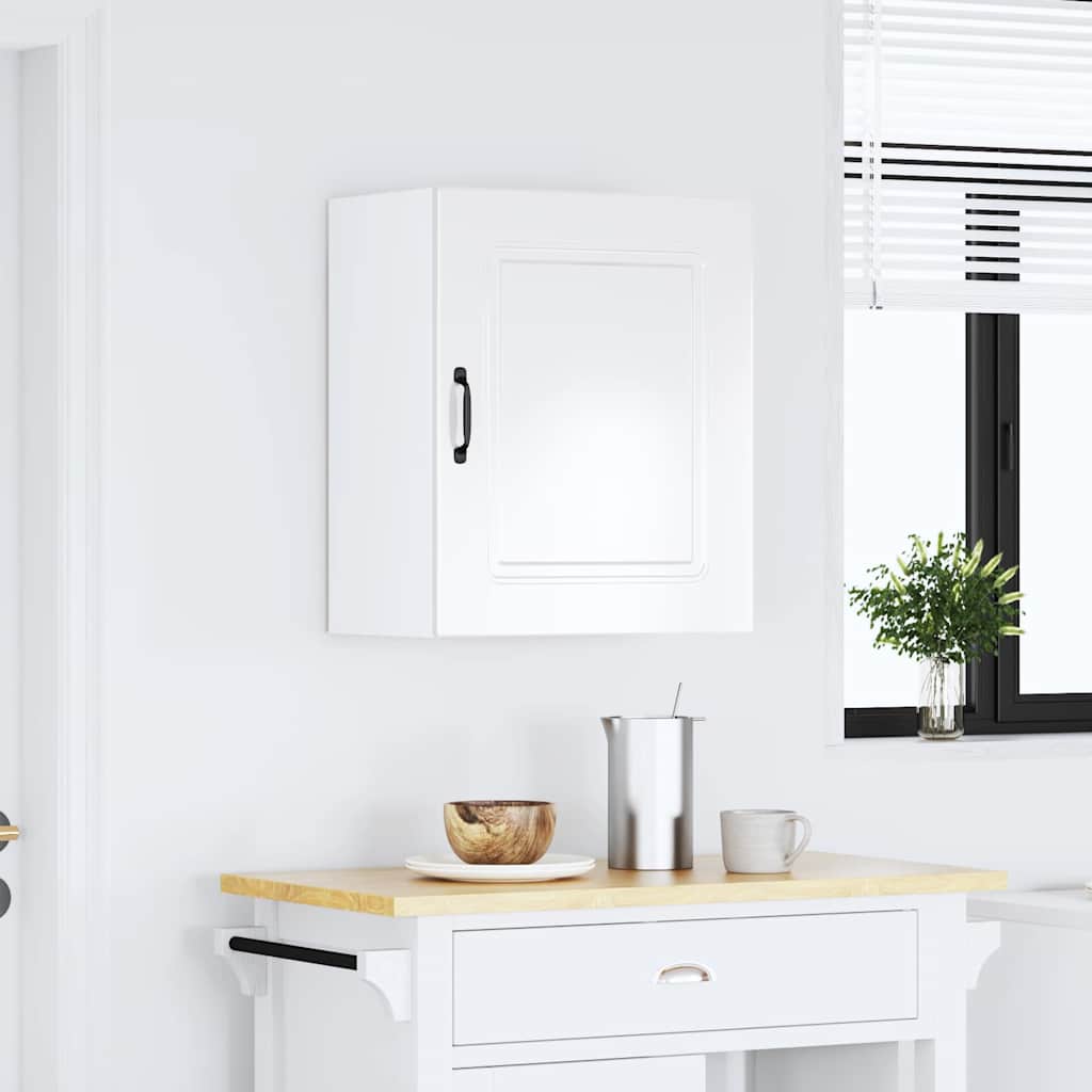 Pensile da cucina Kalmar in Legno Multistrato Bianco Lucido | homemem39