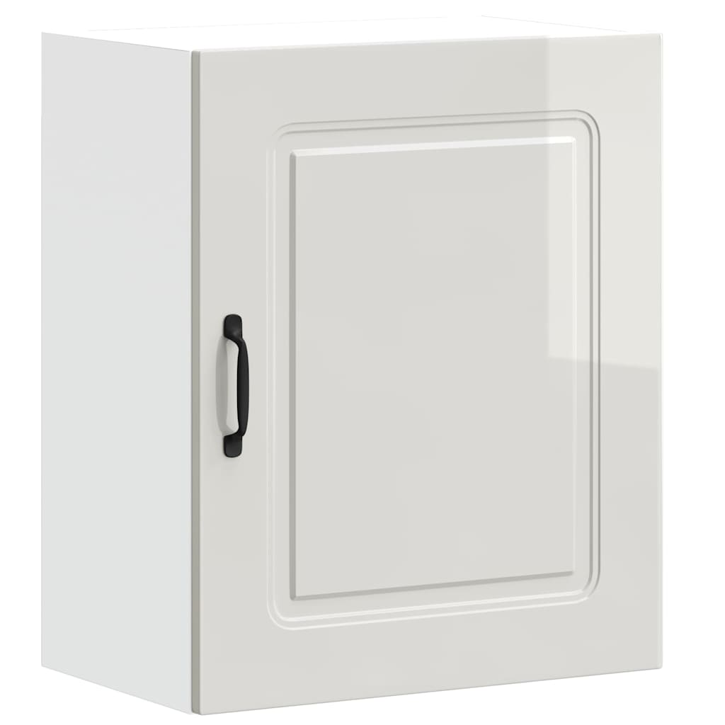 Pensili da cucina 2 pz Kalmar in Legno Multistrato Bianco Lucido | homemem39