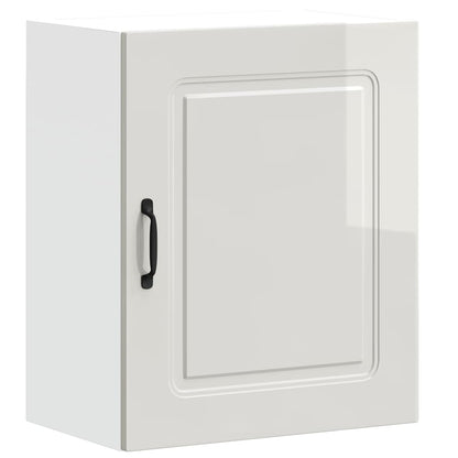 Pensili da cucina 2 pz Kalmar in Legno Multistrato Bianco Lucido | homemem39