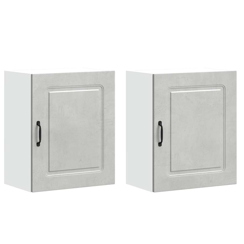 Pensili da cucina 2 pz Kalmar in Legno Multistrato Grigio cemento | homemem39