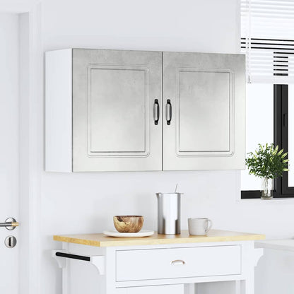 Pensili da cucina 2 pz Kalmar in Legno Multistrato Grigio cemento | homemem39
