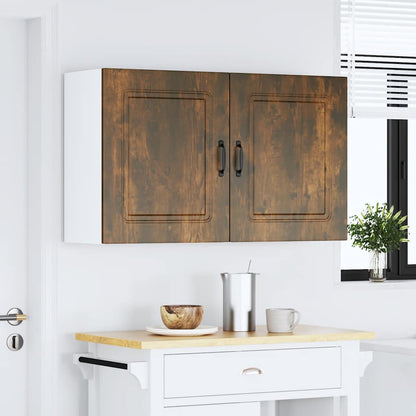 Pensili da cucina 2 pz Kalmar in Legno Multistrato Rovere Fumo | homemem39