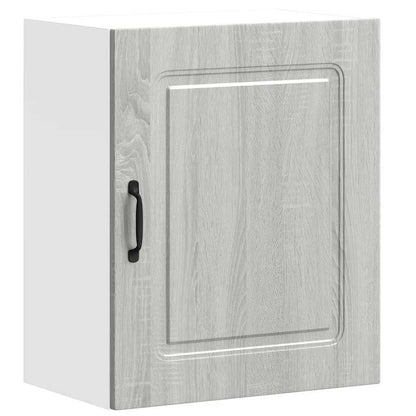 Pensili da cucina 2 pz Kalmar Grigio in Legno Multistrato Sonoma | homemem39