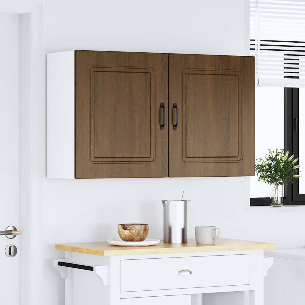 Pensili da cucina 2 pz Kalmar in Legno Multistrato color rovere Marrone | homemem39