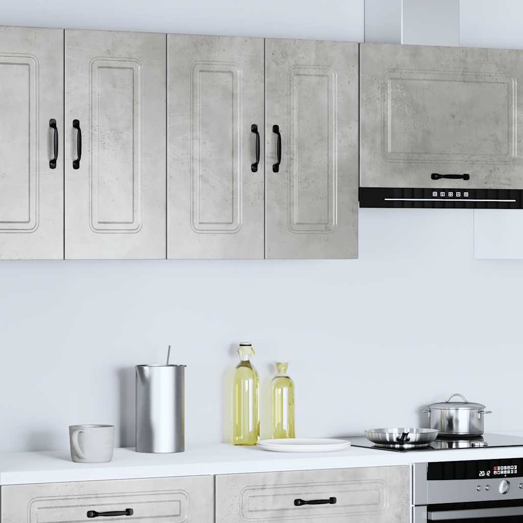 Pensile da Cucina Kalmar Grigio Cemento in Legno Multistrato | homemem39