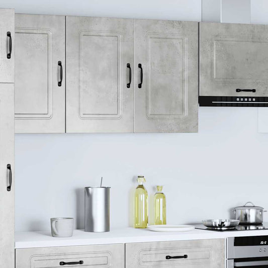 Pensile da Cucina Kalmar Grigio Cemento in Legno Multistrato | homemem39