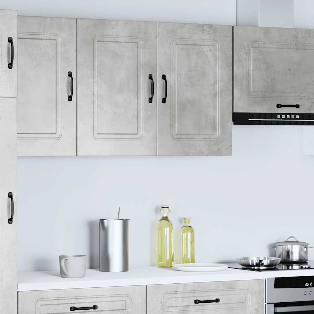 Pensile da Cucina Kalmar Grigio Cemento in Legno Multistrato - homemem39