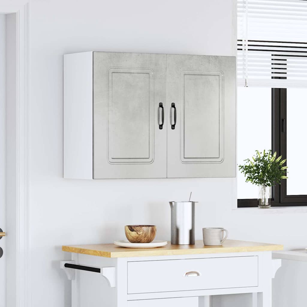 Pensile da Cucina Kalmar Grigio Cemento in Legno Multistrato | homemem39