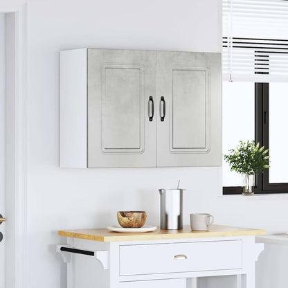 Pensile da Cucina Kalmar Grigio Cemento in Legno Multistrato - homemem39