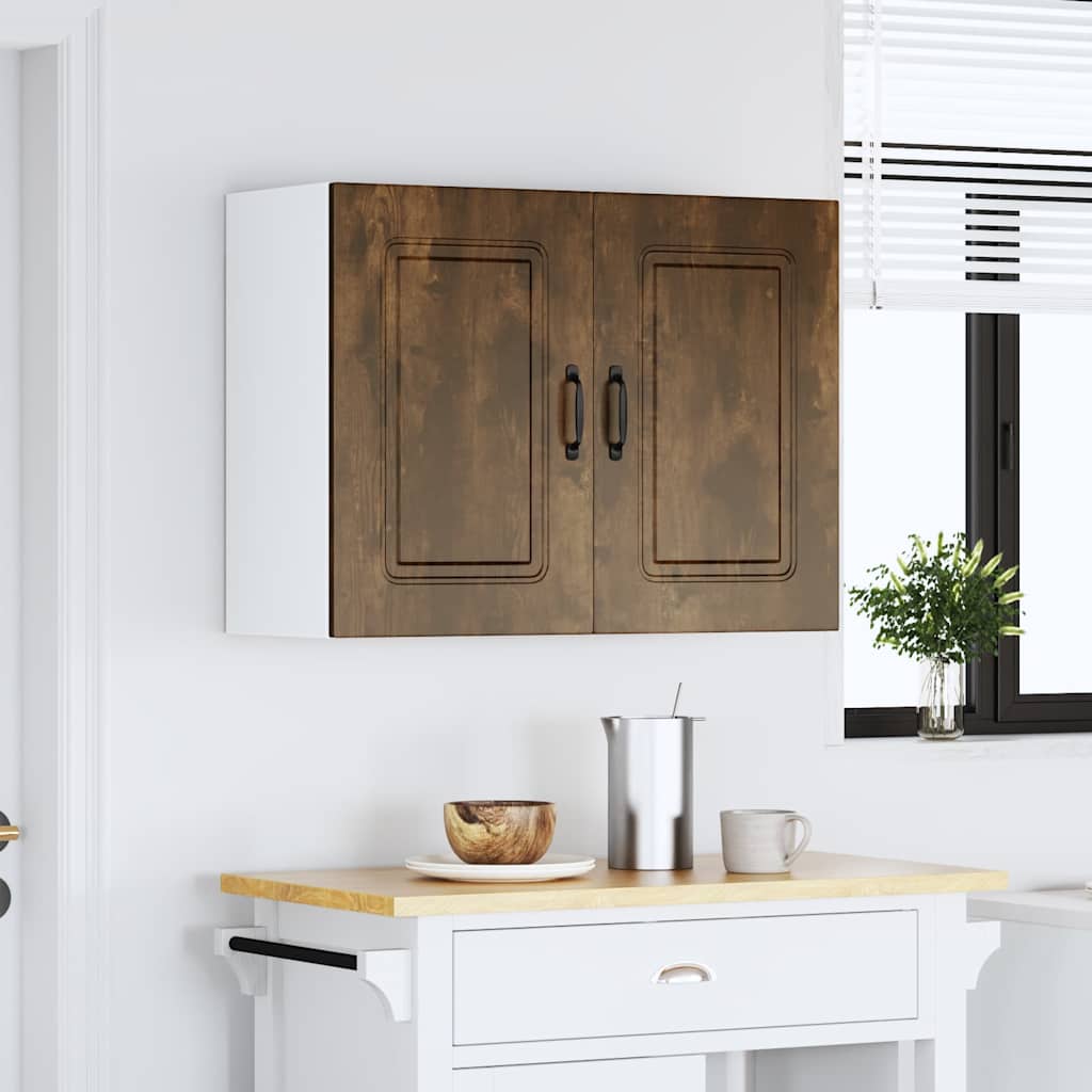 Pensile da Cucina Kalmar Rovere Fumo in Legno Multistrato - homemem39