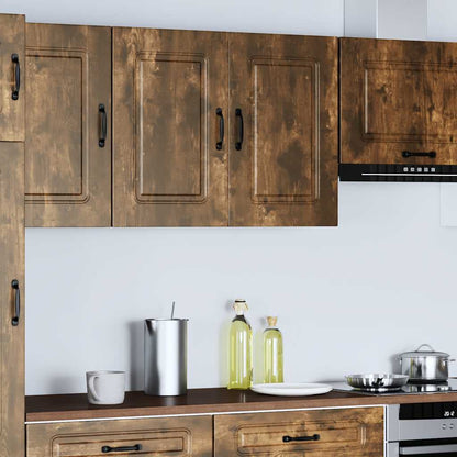 Pensile da Cucina Kalmar Rovere Fumo in Legno Multistrato