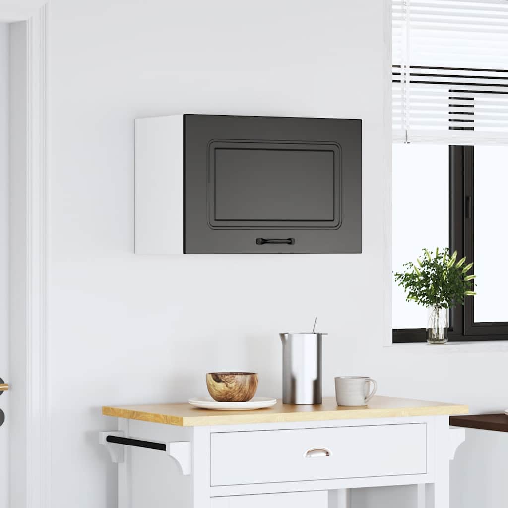 Pensile da Cucina Kalmar Nero in Legno Multistrato | homemem39