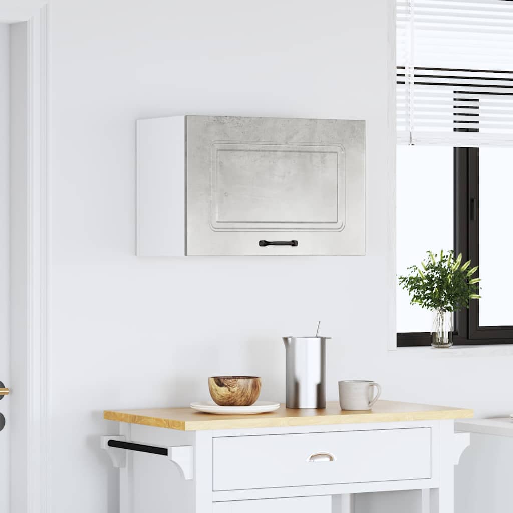 Pensile da Cucina Kalmar Grigio Cemento in Legno Multistrato - homemem39