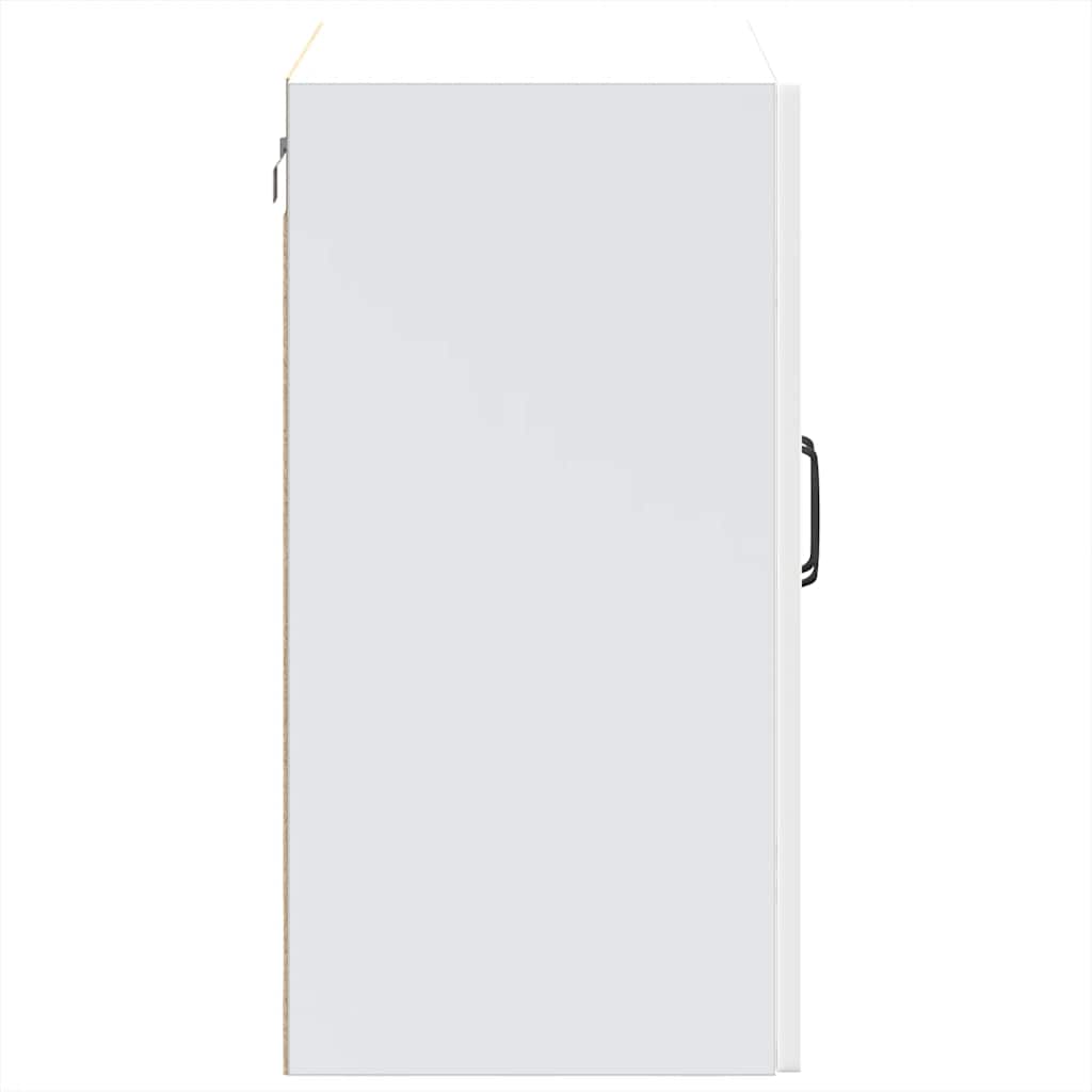 Pensile da Cucina con Porta in Vetro Kalmar Bianco Truciolato - homemem39