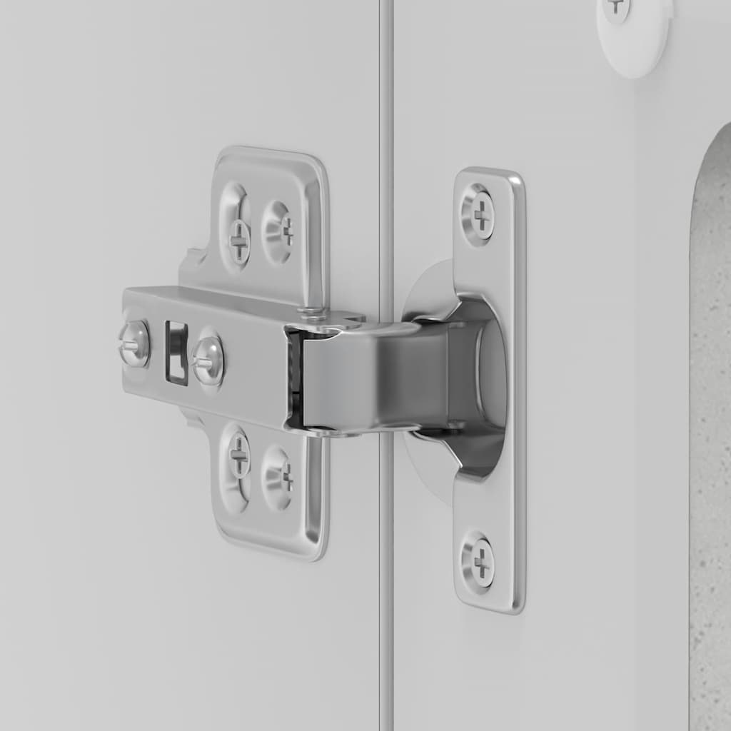 Pensile da Cucina con Porta in Vetro Kalmar Grigio Cemento | homemem39