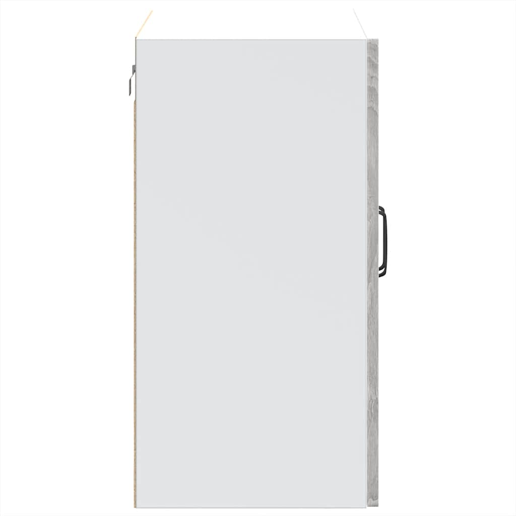 Pensile da Cucina con Porta in Vetro Kalmar Grigio Sonoma - homemem39