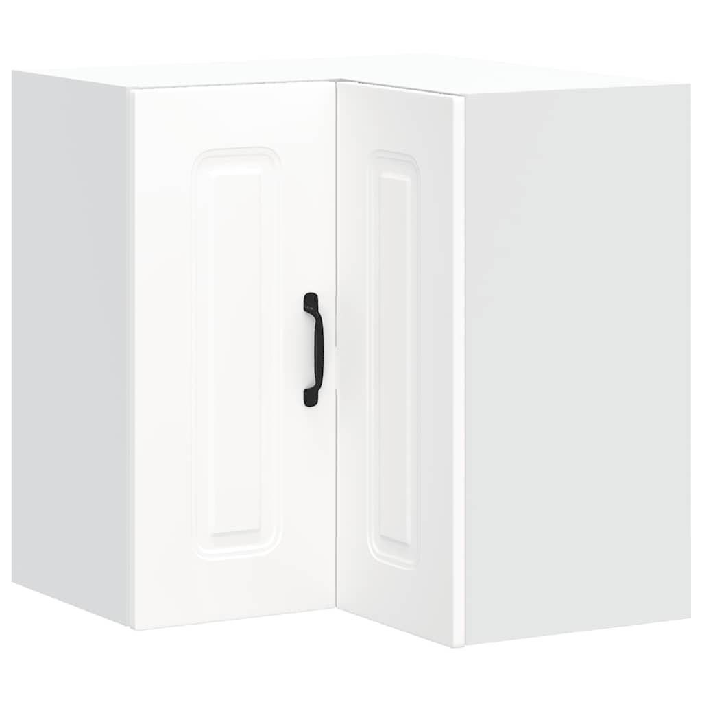 Pensile da Cucina ad Angolo Kalmar Bianco in Legno Multistrato | homemem39